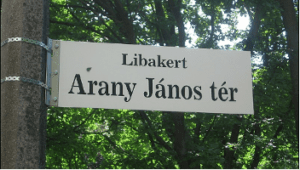 Hungary Shakespeare street signs